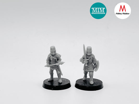 Early 100 Years War Knights With Great Helms