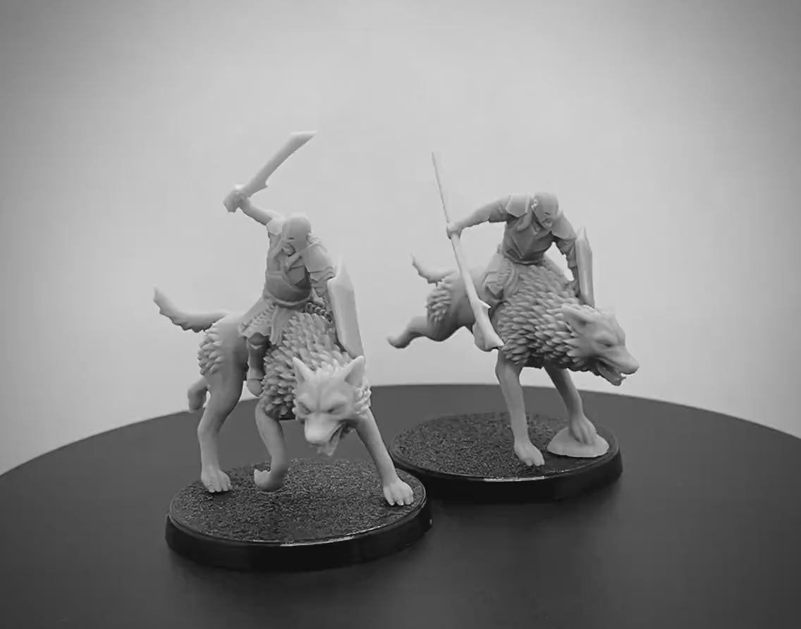 Armoured Orc Wolf Riders