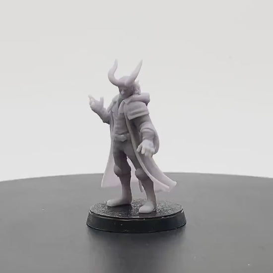 Tiefling Warlock | Tabletop RPG Miniature | D&D | Roleplaying