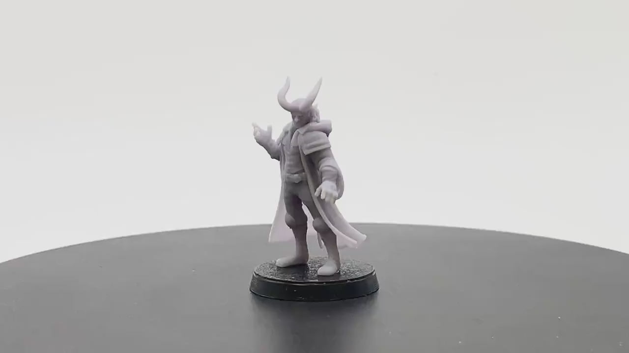 Tiefling Warlock | Tabletop RPG Miniature | D&D | Roleplaying