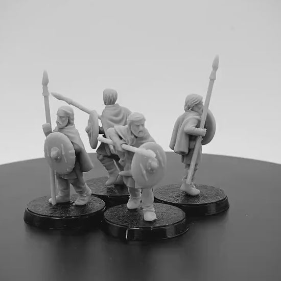 Unarmoured Vendel Warriors with Spears