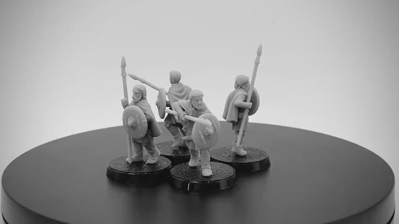 Unarmoured Vendel Warriors with Spears