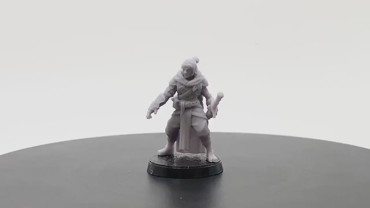 Rugged Kensei Monk | Tabletop RPG Miniature | D&D | Roleplaying