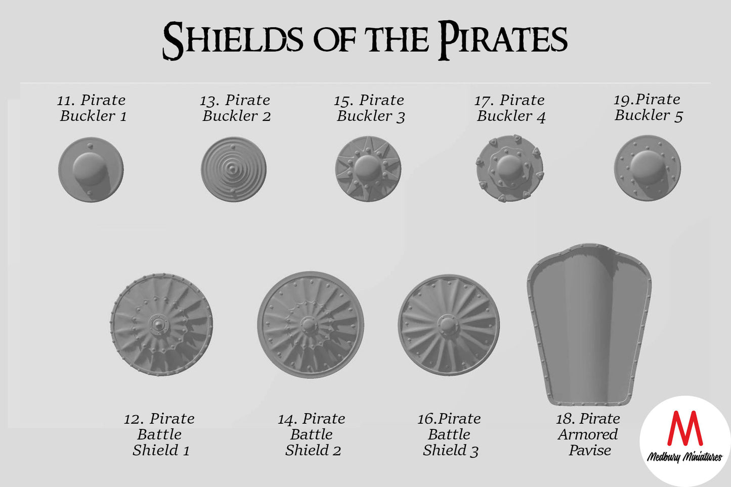 Shields of the Fell Kingdoms - Shield Bits box 20 pack