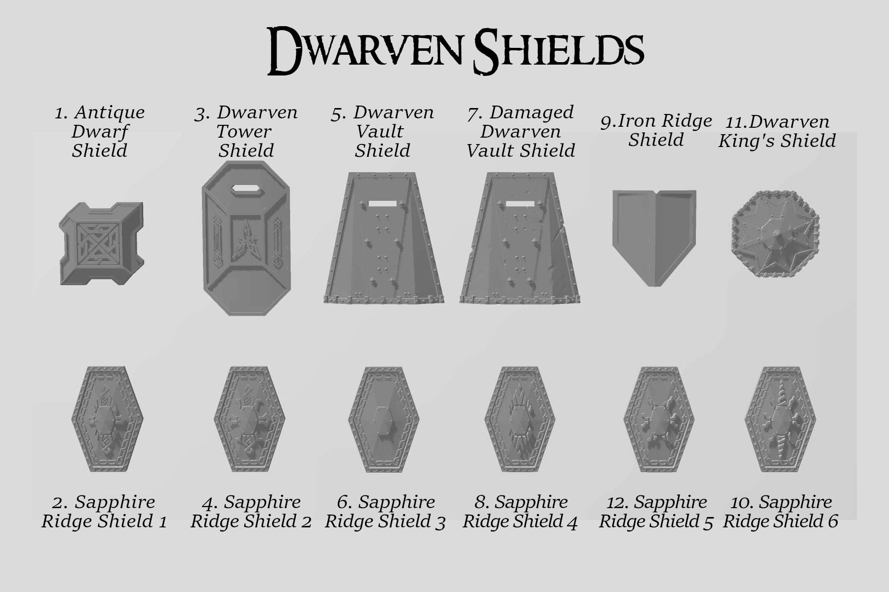 Shields of the Free Peoples - Shield Bits box 20 pack