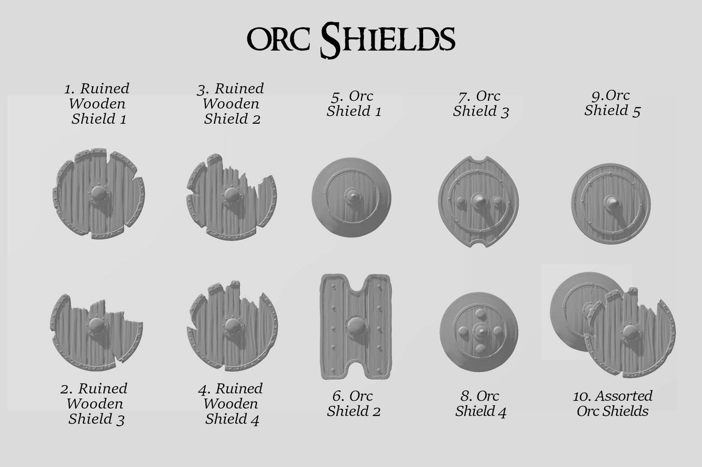 Shields of the Fell Kingdoms - Shield Bits box 20 pack