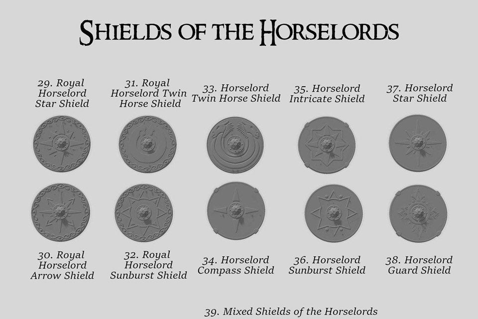 Shields of the Realms of Men - Shield Bits box 20 pack