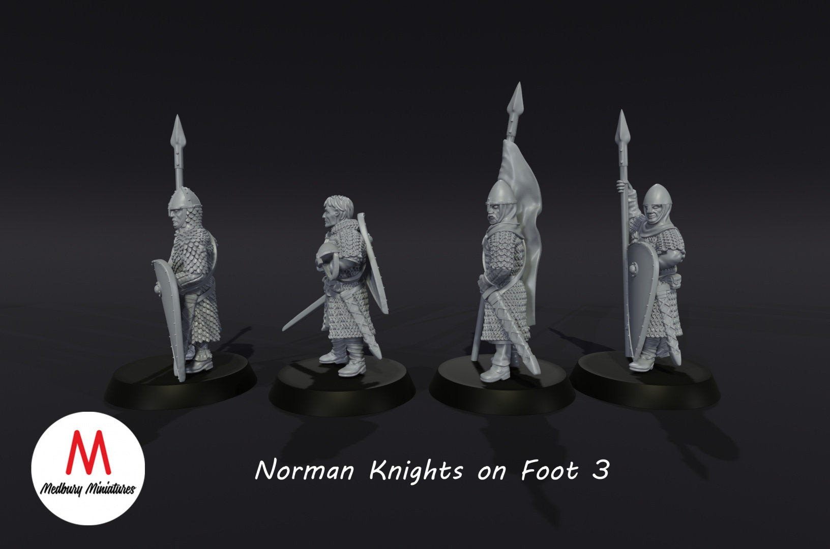 Norman Knights on Foot with Spears