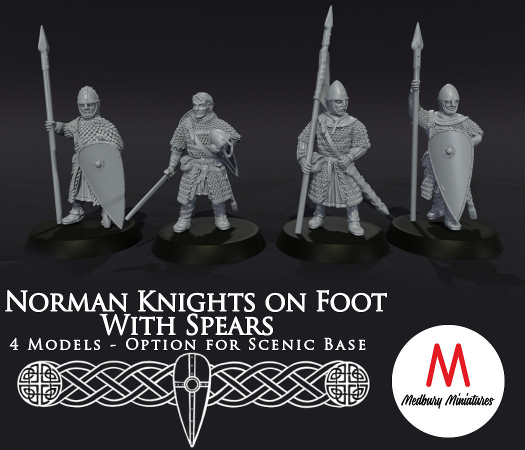 Norman Knights on Foot with Spears