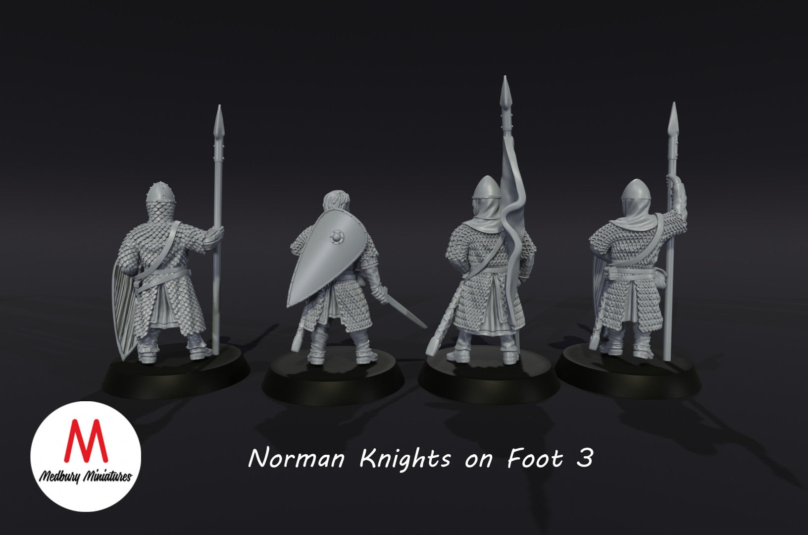 Norman Knights on Foot with Spears