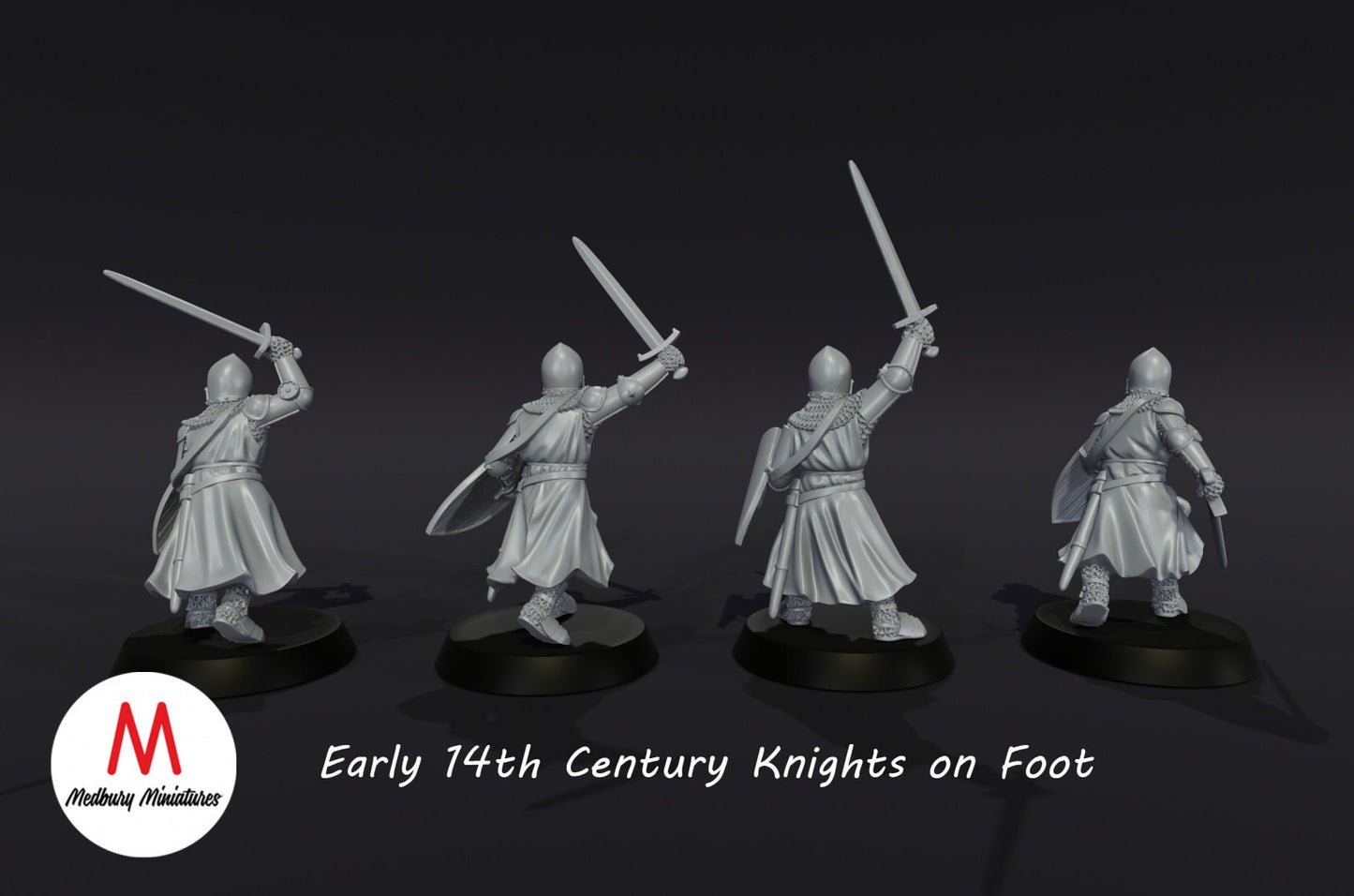 14th Century Knights on Foot