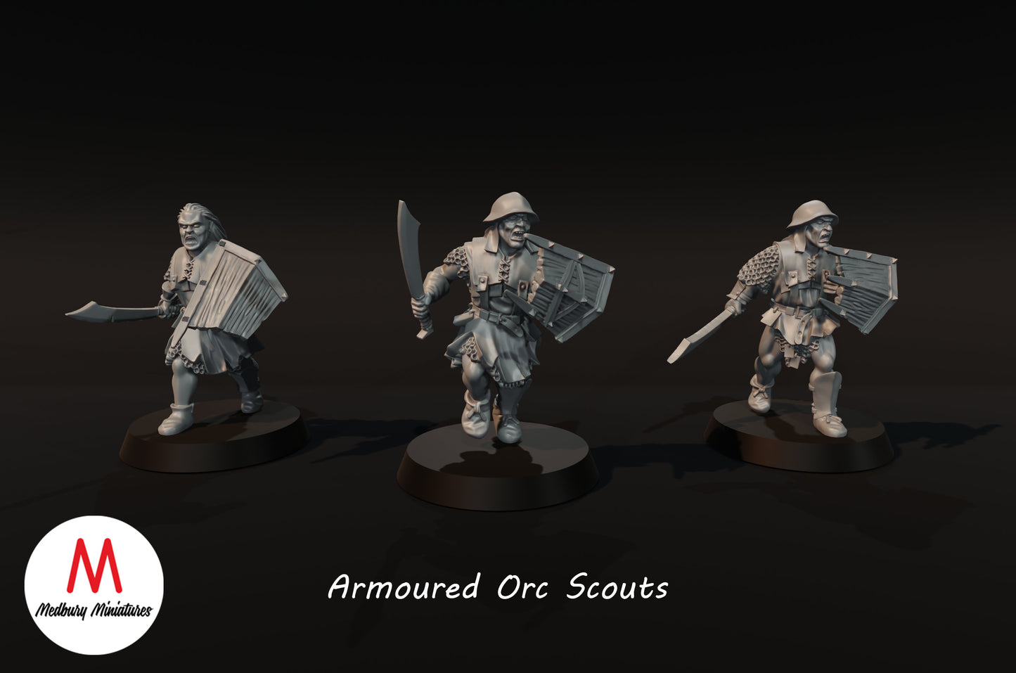 Armoured orc Scouts with Sword and Shield